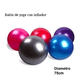 thumbnail image 2 of Set balon pelota yoga pilates 75 cm + inflador, 2 of 3