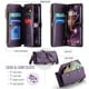 thumbnail image 3 of CaseMe Funda de Cuero for iPhone 17 Pro de 6.3 Pulgadas con Billetera [Bloqueo RFID] con Ranura para Billetes con Zíper y 7 Tarjeteros, Correa de Hombro y Muñeca Magnética de Cuero PU Suave, Funda de, 3 of 12