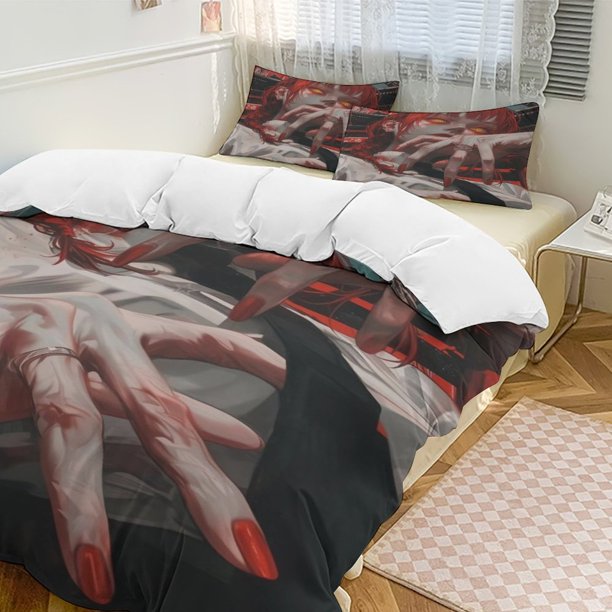 Chainsaw Man Anime Home Bed 3-piece Set Classic Japanese Anime Polyester Wash Student Dormitory Set