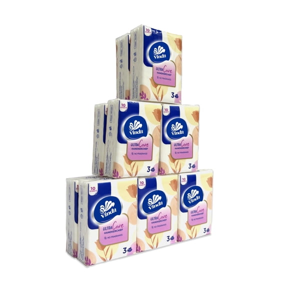 Pañuelos Vinda Mini Ultra Care De 3 Capas 12 Paquetes De 10