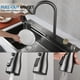 thumbnail image 5 of Fregadero De Cocina con Cascada negro Acero Inoxidable 304 con Extraíble Grifo Engrosado Tarja Negra para Cocina Fregadero de Una Tarja con Múltiples Accesorios (75 x 45 cm), 5 of 8
