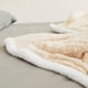 thumbnail image 4 of Manta Frazada Sherpa Jacquard Crema 1.5 Plazas, 4 of 4