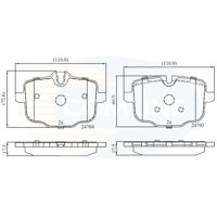 Pastillas Freno Para Auto Comline Cbp06072