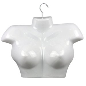 Magideal - Modelo De Exhibición De Medio Cuerpo, Maniquí Femenino, Decoración, Estante De Ropa, Práctico Torso De Maniquí Femenino Para Exhibición De Joyería Color Blanco