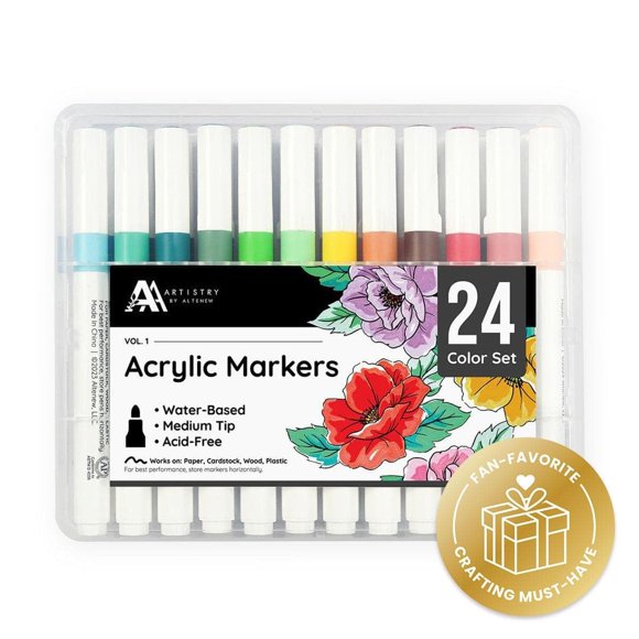 Marcadores Acrílicos Altenew 24 colores con punta media