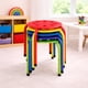 thumbnail image 5 of Taburetes Norwood 30 cm infantiles apilables, pack de 5 colores variados, 5 of 6