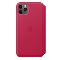 Apple - Funda De Piel Tipo Libro Para Iphone 11 Pro Max (Frambuesa)