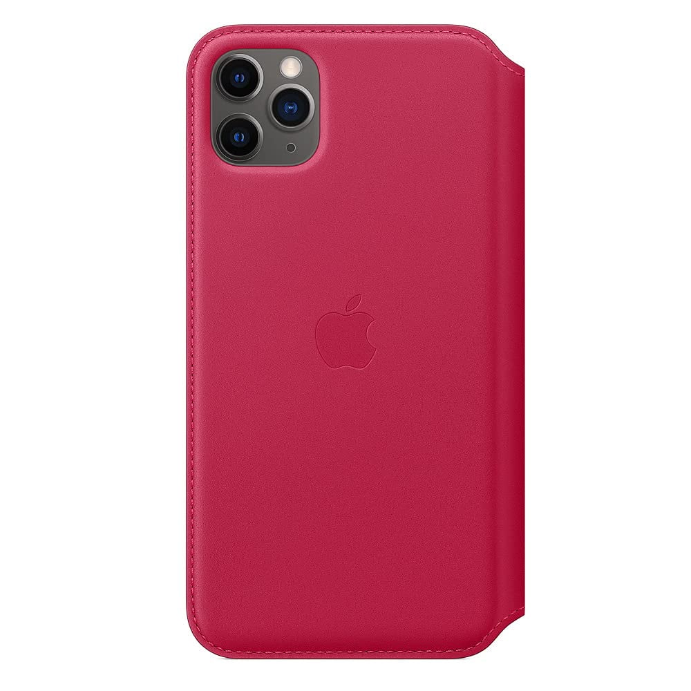 Apple - Funda De Piel Tipo Libro Para Iphone 11 Pro Max (frambuesa)