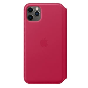 Apple - Funda De Piel Tipo Libro Para Iphone 11 Pro Max (Frambuesa)