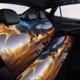 thumbnail image 4 of Dragón-theme Car Rear Seat Covers Back Elastic Flexible Car Seat Covers Decorative Fits Most Cars 120x59x76cm, 4 of 6