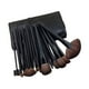 thumbnail image 2 of 24 Uds. Juegos de brochas de maquillaje, sintética, brochas cosméticas con bolsa de rodillos, herramientas de maquillaje, brocha para , negro, 2 of 5