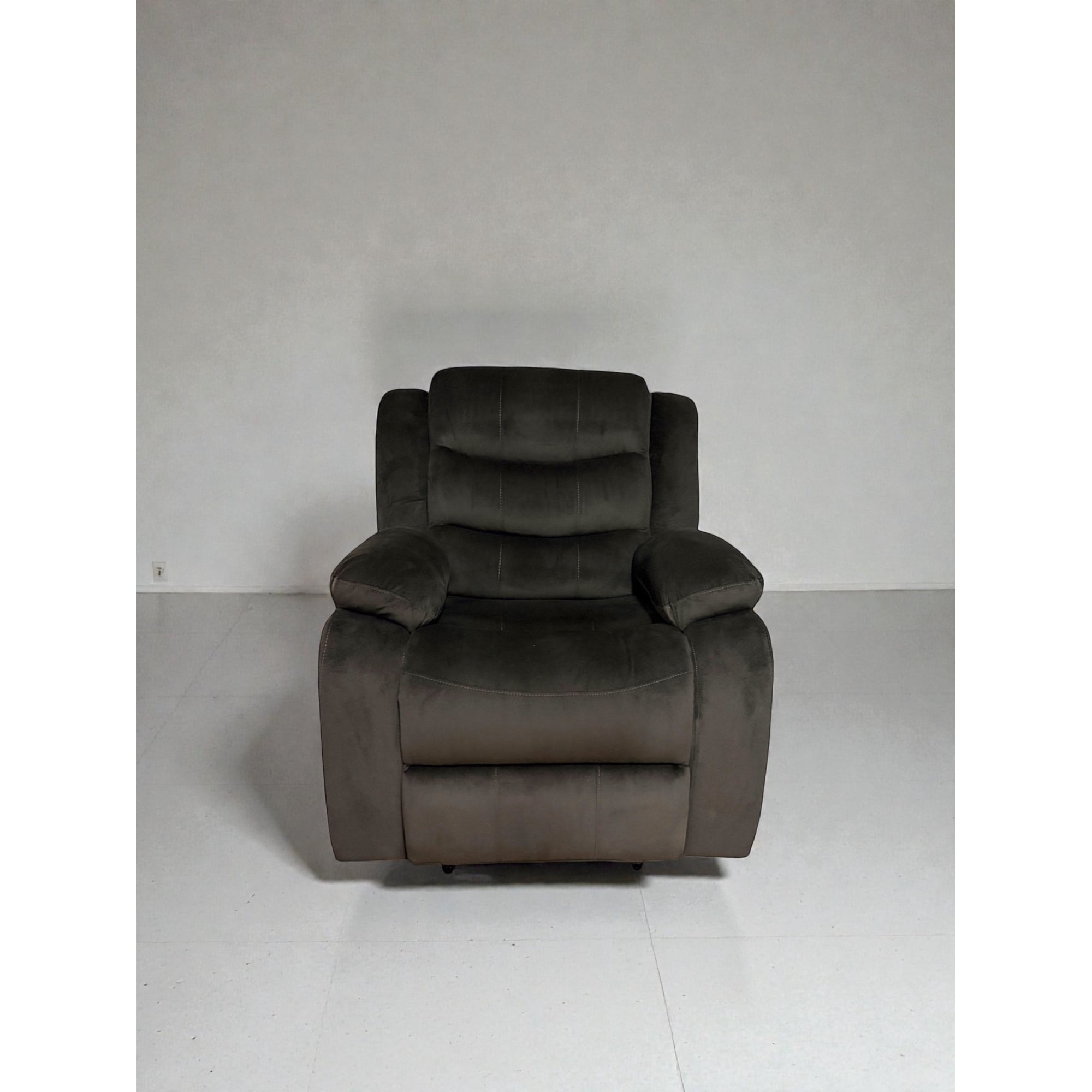 Casa Factory - Berger Reclinable Relaxline Chocolate Oscuro Felpa