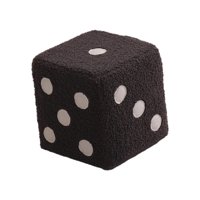 Magideal - Taburete Otomano Con Forma De Cubo De Dados, Taburete Decorativo Para Pies Cúbicos, Mueble Pequeño Y Resistente, Reposapiés Para Sala De Estar, Sofá Y Gris S Terciopelo