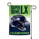 thumbnail image 2 of Bandera de jardín WinCraft Seattle Seahawks Super Bowl LX Champions, 2 of 4