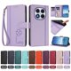 thumbnail image 4 of Funda Cartera Trébol para Xiaomi Redmi Note 14 Pro 4G con Ranuras Tarjetas y Carga Inalámbrica Morado claro, 4 of 6