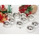 thumbnail image 2 of Pack 12 Esferas Navidad Bambalinas 6cm Adornos Para Arbolito PLATEADO, 2 of 4