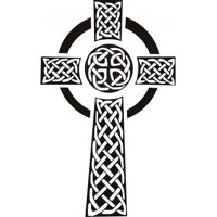 Rienda Libre Graphics - Decomural Celtic Cross Religious Ws-18386