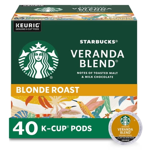 Cápsulas De Café Starbucks Veranda Blend Tostado Claro 40 K-Cups