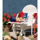 thumbnail image 3 of Mesa auxiliar de patio Adams, de resina blanca, plegable, 39 x 44 x 50 cm, 3 of 7