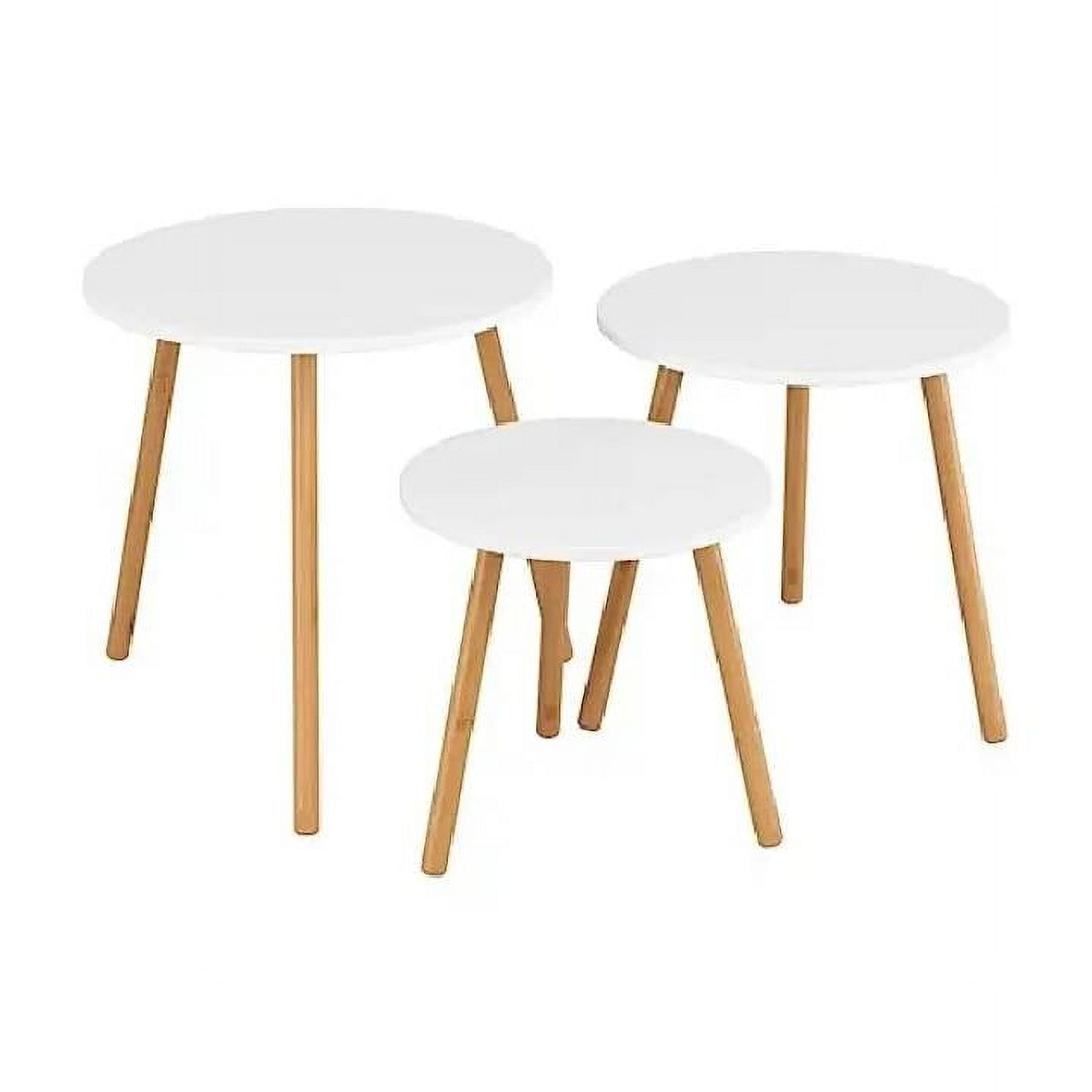 Moad - Set 3 Mesas Grape Centro/lateral Blanco