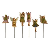 Ioensy - 6X Accesorios De Jardín De Hadas Figuras En Miniatura Para Casa De Muñecas De Jardín Al Aire Libre