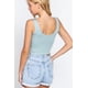 thumbnail image 4 of Top Saronite Básico Top Corto Sin Mangas Cuello Redondo Blue Haze Mujer, 4 of 4
