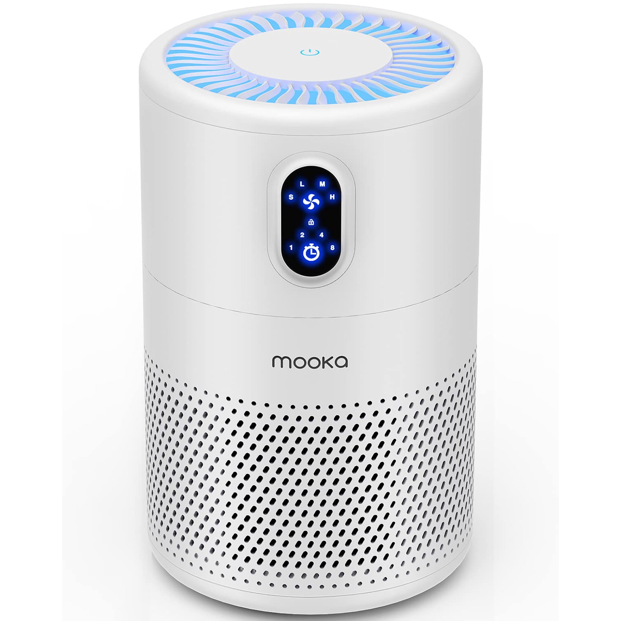 Purificador De Aire Mooka B-d02l Para Habitaciones Grandes De Hasta 100 M² H13 Hepa