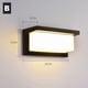 thumbnail image 5 of Aplique Mural LED Exterior 18W Negro Luz Cálida 3000K – Diseño Moderno, 5 of 7