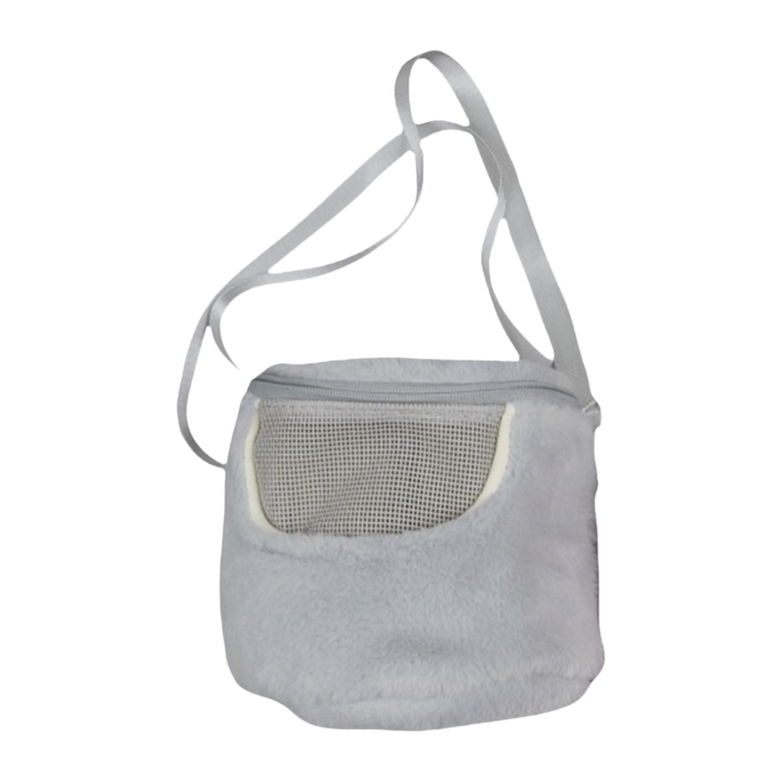 Bolso Portador De Hámster Bolso De Transporte De Animales Peque?os Cálidos Para Hurones De Ardilla Ratones Gris
