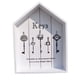 thumbnail image 1 of Caja De Almacenamiento De Llaves De Madera Para Montaje En Pared, Multiusos, Hecha A Mano, Para Entrada, Elegante, Color Blanco, 1 of 5