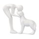 thumbnail image 1 of Figurilla FriyGardcn 15 cm Blanca de Persona y Perro, 1 of 7