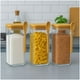 thumbnail image 3 of Set 3 Frascos Contenedores 900mL Vidrio 15cm Cuadrado Cuchara, 3 of 3