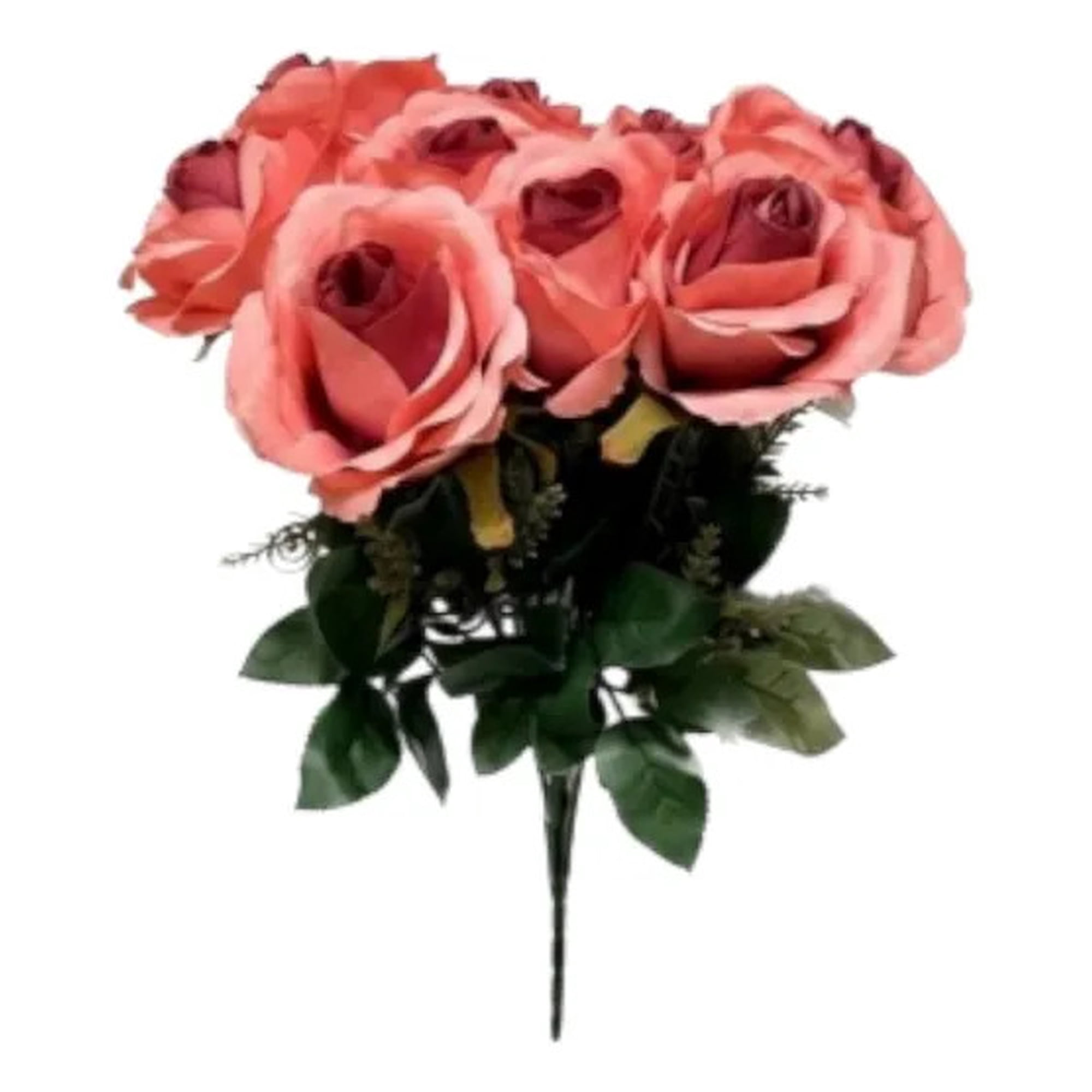 Genérico - Ramo Floral Decorativo Artificial Rosas Apertura Jhn