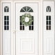 thumbnail image 4 of Corona de eucalipto rosa, 50 cm, para puerta de entrada, porche o ventana, 4 of 9