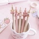 thumbnail image 3 of 6pcs Adorable Rabbit Girl Press Gel Pen - Black Ink Refill 0.5mm - Perfect for Writing and Drawing, 3 of 4
