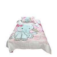 Genérico - Cubrecama Quilt De Verano Plaza Y Media Blanco 04