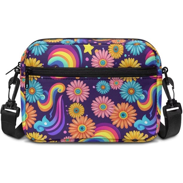 Bolso bandolera pequeño hombro mujer Halloween Navidad cámara mano monedero cremallera bolsillo móvil