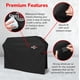 thumbnail image 3 of Funda para parrilla GrillTough, resistente al agua, 52 pulgadas, negra, 3 of 6