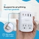 thumbnail image 5 of Adaptador de viaje Ceptics WPS-5B, 2 tomas USB-A, USB-C para EE. UU., 20 W, 5 of 9