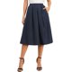 thumbnail image 1 of INSPIRE CHIC Faldas plisadas para mujeres vintage de línea A de cintura alta faldas midi casuales de negocios S azul marino, 1 of 6