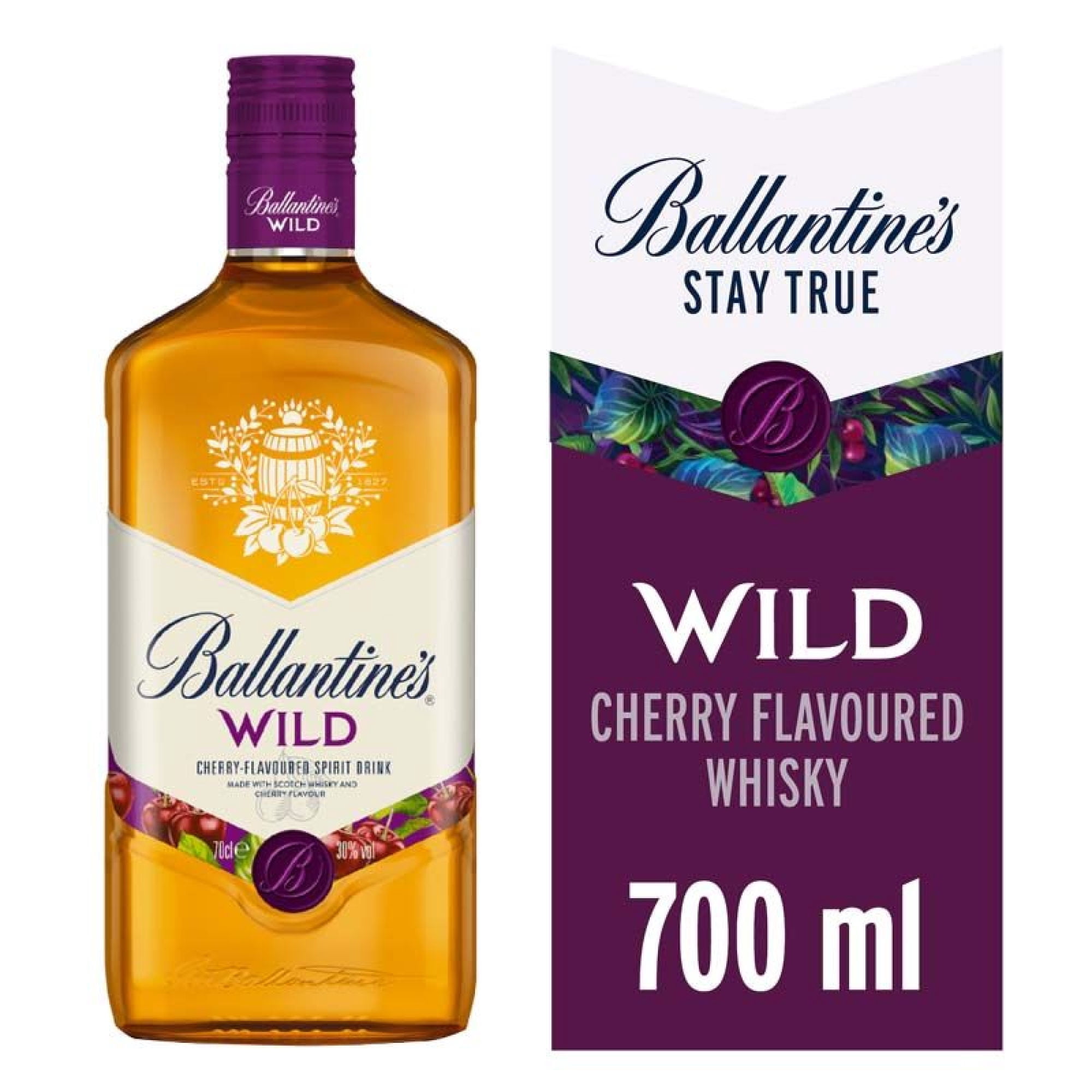 Whisky Wild Sabor Cereza 30° Botella 700 ml Ballantine's