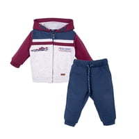 Pillin - Buzo Bebé Niño Con Cierre Y Gorro Azul Marino