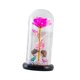 thumbnail image 1 of Lámpara LED Rosa De Flores Artificiales En Un Ramo De Cúpula De Cristal Para Decoración Del Hogar Rosa Roja, 1 of 5