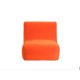 thumbnail image 2 of Sofa Komodo 1 Cuerpo Felpa Naranja, 2 of 5