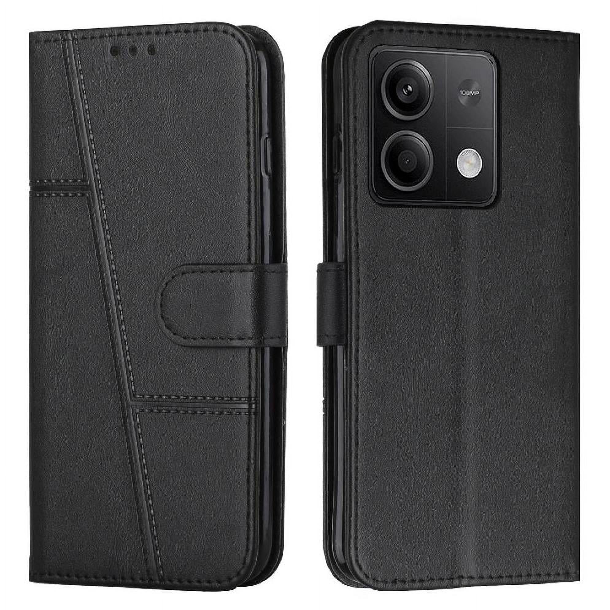 Foxdock - Funda Flip Para Xiaomi Redmi Note 13 – Carcasa Delgada Y Resistente A Impactos Con Soporte Para Uso Diario Y Profesional