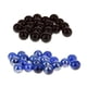 thumbnail image 3 of Paquete De 40 Canicas De Vidrio Surtidas De 16 Mm, Juego Tradicional, Juguete Negro/azul, 3 of 5