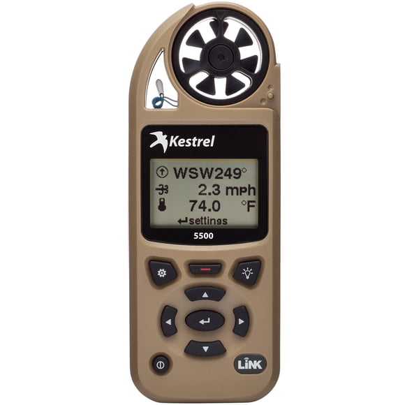 Medidor de Clima Kestrel 5500 con Vane Mount y Conexión Link – Color Beige