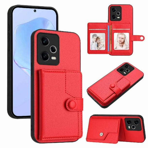 FOXDOCK Funda para Xiaomi POCO X5 con Bloqueo RFID - Diseño Elegante con Cierre de Botón