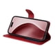 thumbnail image 2 of Funda Billetera para iPhone 16 Pro con Porta Tarjetas y Soporte Ajustable Rojo, 2 of 6