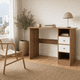 thumbnail image 1 of Escritorio PC 100cmx50cmx71cm con 4 Cajones Mueble Oficina Nórdico Madera Blanco, 1 of 7